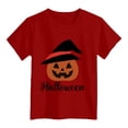 thumbnail image 4 of CMSHTD Halloween Shirts for Kids Boys Short Sleeve Fall, Toddler Boys Children Tops Cute T-Shirts, Red Size 13-14 Years, 4 of 4