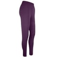 thumbnail image 7 of Stamzod Women's Workout Leggings Solid Color Stretch Tummy Control Leggings Casual Slim Fit Yoga Pants for Running Gym Workout Purple D XXXL, 7 of 7