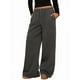thumbnail image 3 of Pantalones Deportivos de Pierna para Mujer, Cintura Alta, Holgados, con Cordón Interior y Pierna Recta. Gris Carbón XS, 3 of 9