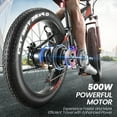 thumbnail image 3 of Gocio Ebike 750W Peak, 26"x4" Fat Tire Electric Bike, Full Suspensions, 48V 10.4Ah Foldable Electric Bikes Adult, LCD, 21 Speed, Electric Mountain Bike UL2849 Certified, 3 of 10