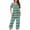 Mint Green, variant on Bixock Womens Pajama Sets 2 Piece Summer Sleepwear Ladies Pjs Print Crew Neck Button Down Short Sleeve Tops and Loose Style Capri Pants Casual Loungewear Sleepwear