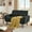 Black, variant on Soscana Loveseat Double Seat Sofa Couch with 2 Throw Pillows, Modern Creative Small Couches Love Seat for Living Room Apartment Bedroom Small Space Office Studio