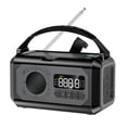 thumbnail image 1 of 12000mAh Weather Alert Radio Solar Hand Crank Multifunction Radio Flashlight Power Bank For Outdoor Survival ,Handy Bright, 1 of 2