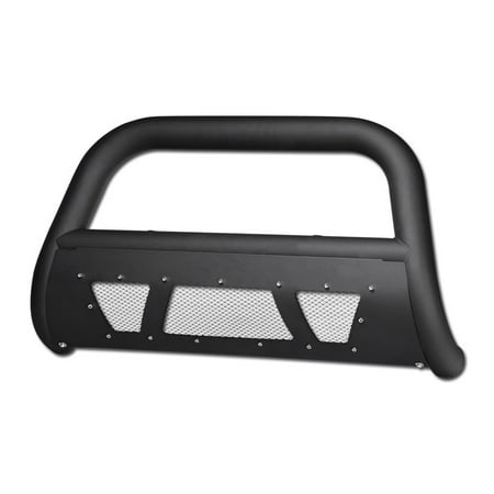 Cruiser Bull Bar - Velocity Concepts Matte Black Studded Laser Mesh Bull Bar Brush Push Bumper Guard 07-14 Toyota Fj Cruiser