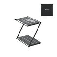 thumbnail image 1 of Outdoor Camping Cups Bowls Folding Storage Rack Aluminum Alloy 2-tier Storage Bracket Picnic BBQ Tableware Cookware Storage Rack Campsite Tools Shelf, 1 of 8