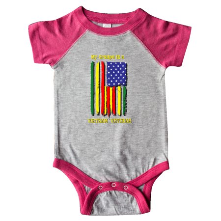 

Inktastic My Granpa is a Vietnam Veteran Gift Baby Boy or Baby Girl Bodysuit