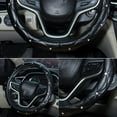 thumbnail image 2 of Car Rhinestones Steering Wheel Cover With Crystal 37-38CM Wheel Steering Sparkling Protector Vehicle U4K8 Fit Car A2U1, 2 of 9