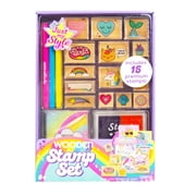 Just My Style Wooden Stamp, Art & Craft Kit for Boys & Girls, Kids & Teens (28 Pieces)