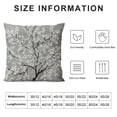 thumbnail image 5 of Hand Crafted Embroidered Square Decorative Accent Throw Pillow Cover - for Master Bedroom, New Home, Anniversary, Farmhouse, Couch, Sofa - Leaves-Natural, 5 of 5