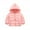 Pink, variant on Toddler Little Boy Girl Hooded Puffer Jacket Winter Down Coat Kids Warm Outerwear