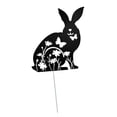 thumbnail image 5 of Rabbit Silhouette Lawn Stakes Party Supplies Simulation Decorative Ornaments Garden Statues for Landscape DIY Project Farm Outdoor, 5 of 8