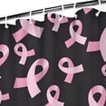 thumbnail image 3 of Pink Breast Cancer Shower Curtain 36"x72" ,Bathroom Decorative Shower Curtains Set with 12 Hooks,Modern Waterproof Washable Shower Curtain, 3 of 6