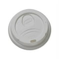 thumbnail image 4 of Dixie D9538 8 oz. Dome Hot Drink Lids - White (1000/Carton), 4 of 9