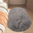 thumbnail image 4 of Summer Savings Clearance! Boovnll Rugs for Bedroom, 2x5.3Ft Super Soft Solid Color Plush Bedside Throw Rugs, Non Slip & Non Shedding Oval Bedroom Rug, for Living Room, Bedroom, Home Decor, Area Rug, 4 of 5
