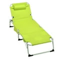 thumbnail image 7 of 3-in-1 Folding Lounge Chair, Heavy Duty Tanning Chair with Face Hole,5-Position Folding Chaise Lounge Chairs for Outside Portable Lay Flat Beach, Yellow, 7 of 7