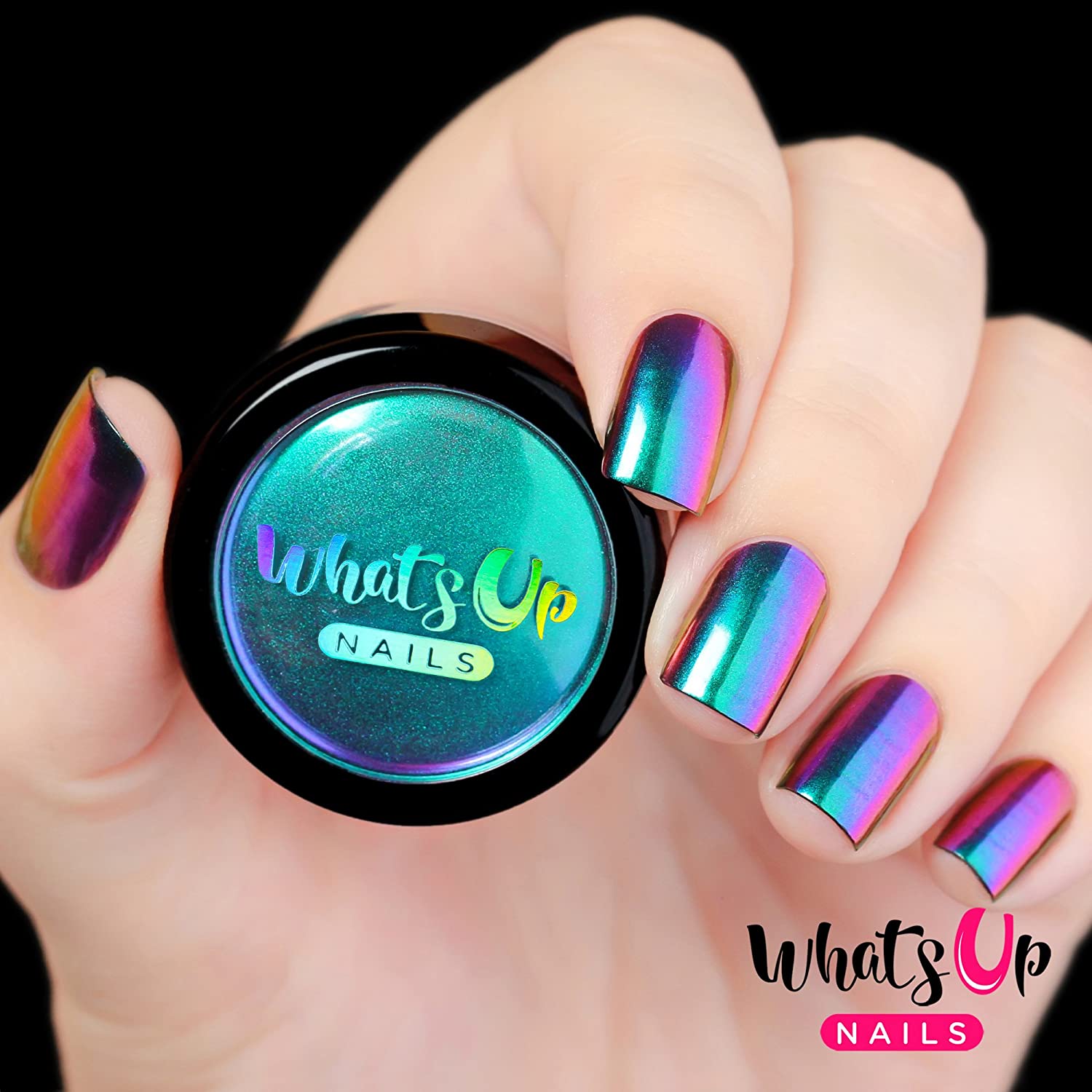 Whats Up Nails - Paradise Powder Magic Color Shifting Pigment with Multi Chrome Mirror Effect