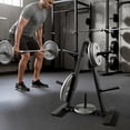 thumbnail image 2 of Weight Rack for Plates,Blacksmith Weight Plate Rack Weight Tree with 300 lb Max Capacity for Home Gym, Black, 2 of 7