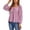 Pink, variant on Women Solid Casual V Neck Long Sleeve Smock Blouse Tee Flowy Tunic Top Spring Fall Basic Shirt
