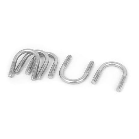 

Unique Bargains M6 304 Stainless Steel Round Bend U-Bolt Fastener 5pcs for 20mm Pipe Diameter
