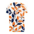 thumbnail image 5 of Yuwull Summer Tops Going Out Tops For Women Women'S V-Neck Fashion Printed Button Short Sleeved Shirt T-Shirt Short Sleeved V-Neck Top/Shirt Summer Tops For Women On ClearanceL, 5 of 5