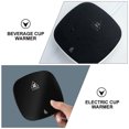 thumbnail image 2 of CIMAXIC Compact USB Cup Warmer for Heating Beverages at Office or Home Black tempered glass and ABS 50℃,4.53"X4.53"X0.79", 2 of 5