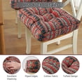 thumbnail image 4 of Panpaddle Bohemian Patio Floor Cushion, Thick Square Floor Pillow, Meditation Yoga Cushion for Garden, Patio, Home, Backyard, Office Use, 19.7"x19.7"x4", 1 Pack, Red, 4 of 8