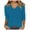 Blue, variant on Vetement Femme ete 2025 Women T Shirt V Neck Solid Color Casual Summer Basic Top Women Shirt Long Sleeve Shirts Tall Tech Sleeve Stretchy Shirts for T Casual Womens Athletic Wear Long XXL XXL
