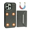 thumbnail image 4 of Allytech Detachable Magnetic Wallet Case for iPhone 12 Pro Max, 2 in 1 Slim Thin Wallet Case with Credit Card Slots, Shockproof Premium PU Leather Kickstand Cover Case - Gray, 4 of 6
