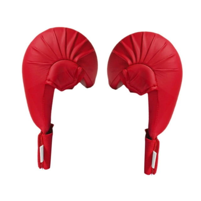 Decodeary 2 Pieces Karate Training Mitts Kickboxing Boxing XS Gloves Workout blue Professional red M