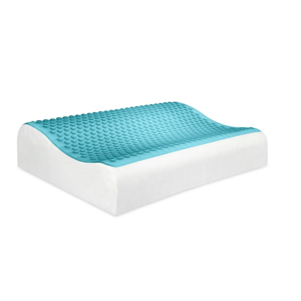 Comfort Revolution Originals Blue Bubble Gel + Memory Foam Contour