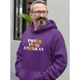 thumbnail image 2 of Proud To Be American Gold Hoodie Men -Image by Shutterstock, Male x-Large, 2 of 4
