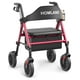 thumbnail image 1 of Andadores HOMLAND para personas mayores con asiento, andador plegable con ruedas, marco de aluminio reforzado, ruedas grandes de goma de 20 cm para todo terreno, andador ligero con ruedas y altura aju, 1 of 5