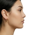 thumbnail image 3 of 14K Gold Plating Small Huggie Hoop Earrings for Women 925 Sterling Silver Hypoallergenic Cartilage Huggie Hoops Earrings for Men（3 Pairs, 3 of 10