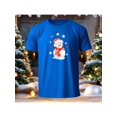 thumbnail image 1 of Playera Con Estampado De Muñeco De Nieve Navidad Ropa Para Hombre Color Azul Talla Chica Marca Emil SaEs, 1 of 4