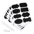 thumbnail image 1 of Unique Bargains Chalkboard Labels Blackboard Stickers 50x35mm Reusable with Chalk Marker Count 96, 1 of 5