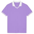 thumbnail image 2 of Hiijoy Boys Short Sleeve Polo Shirt Casual Summer Breathable Shirt, Sizes 11-12, 2 of 4