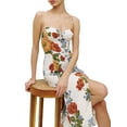 thumbnail image 3 of Lucakuins Mujeres Camisola Midi Vestido Casual Verano Estampado de Flores Vestido de Fiesta para Ropa de Playa Ropa de Calle Lucakuins  moda, 3 of 7