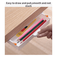 thumbnail image 4 of 4X Under Desk Drawer Organizer Invisible Storage Box Self-Adhesive Stationary Container Desk Makeup Holder Black, 4 of 5