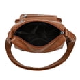 thumbnail image 2 of Bolso Mujer Retro Hombro PU Cuero Bandolera Mujer Diario ) Marrón, 2 of 8