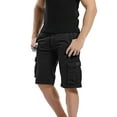 thumbnail image 4 of Men's Cotton Overalls Shorts - Pocket, Leisure, No Belt, Elastic Waist, 4 of 6