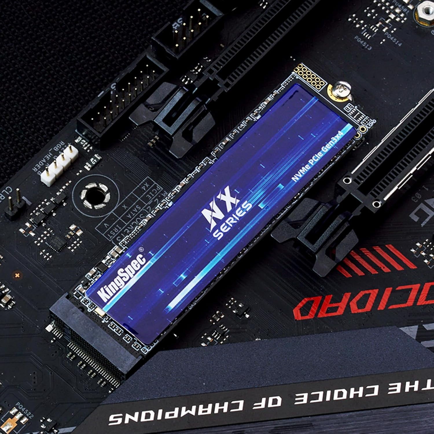 KingSpec NVMe SSD 1TB M.2 2280 PCIe Gen3x4, Up to 3500MB/s, 3D