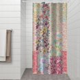 thumbnail image 2 of Pioneer Flower Floral Print Pattern Shower Curtain 36"x72" ,Bathroom Decorative Shower Curtains Set with 12 Hooks,Modern Waterproof Washable Shower Curtain, 2 of 6