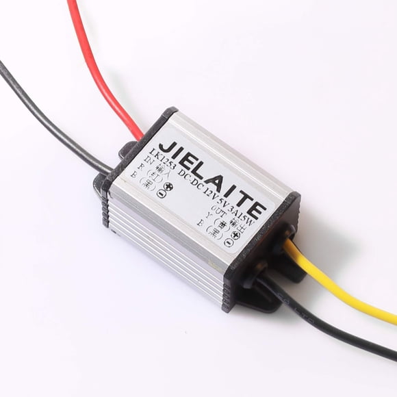 DEVMO Waterproof DC-DC Converter 12V Step Down to 5V USB Power Supply Voltage Regulator Module 3A 15W