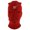 Red, variant on Heart Stab 3-Hole Ski Mask - White