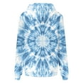 thumbnail image 7 of XPMWRP Women's Tie Dye Graphic Oversized Drawstring Sweatshirt Trendy Hoodie Fall Fashion Pullover Loose Fit Long Sleeve Sweatshirt with Pocket Blue XXL, 7 of 7