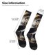 thumbnail image 2 of Balery Gold Pattern Black Skull Calcetines novedosos Calcetines deportivos Calcetines hasta la rodilla Calcetines de algodón Calcetines originales y geniales, 2 of 6