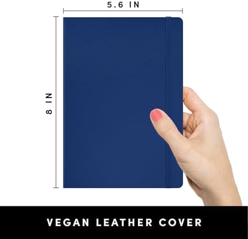 YNGLLC Lined Journal Notebook, Hardcover Journal for Women & Men, 160 Pages, (5.6 in x 8 in), College Ruled Journaling Notebook for Work, School Supplies & Note Taking, (Royal Blue)