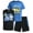 Blue/Black Race Car, variant on Pro Athlete Boys Active Shorts Set - 3 Piece Graphic Tees Tank Tops and Basketball Shorts (8-16)