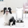 thumbnail image 6 of Automatic Pet Water Dispenser with Stainless Steel Bowl, Gravity Waterer, Angular Water Feeder for Small to Large Dogs and Cats (White, 8L Without Filter), 6 of 7