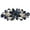 Ink blue, variant on 1920s Delicate Rhinestones Fascinator for Women Flapper Headpiece Flower
